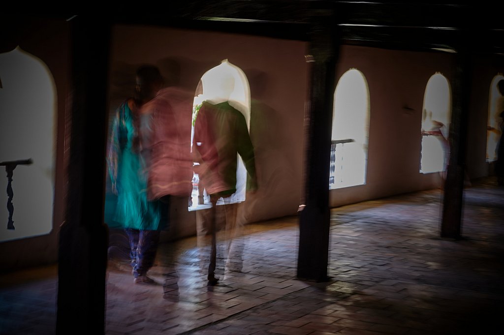 Visitors at Trivandrum Palace / South India